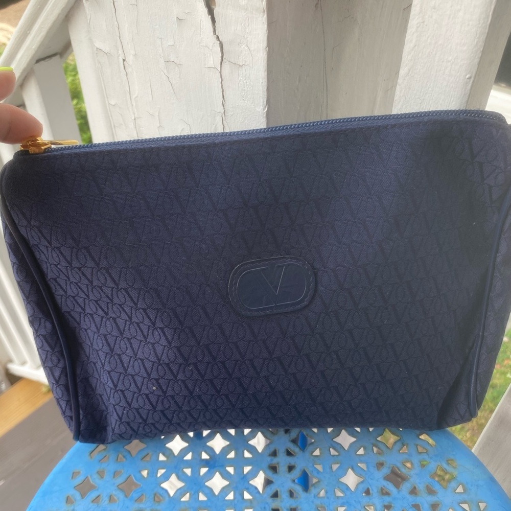 Vintage Navy Blue Valentino Garavani Clutch
